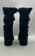 Load image into Gallery viewer, UGG Womens Bailey Bow Tall II 1016434 Black Round Toe Snow Boots Size 7
