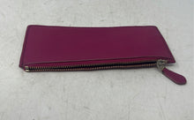 Load image into Gallery viewer, Coach Womens Purpura Color Leather Passport Holder Zipper Pouch Wallet
