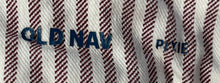 Load image into Gallery viewer, Old Navy Womens Pixie White Brown Striped Print Belt Loops Chino Pants Size 8

