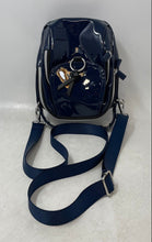 Load image into Gallery viewer, IHKWIP Womens The Stellar North/South Blue Patent Leather Crossbody Bag
