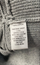 Load image into Gallery viewer, Calvin Klein Womens Gray Striped Short Sleeve Pullover Sweater Size Small
