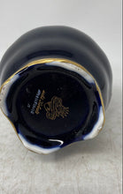 Load image into Gallery viewer, Vintage J.L. Menau Graf Von Henneberg Echt Kobalt Blue And Gold Porcelain Vase
