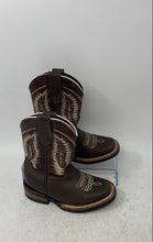 Load image into Gallery viewer, Unbranded Womens Brown Leather Cowgirl Pull On Ankle Western Boots Size 15
