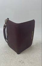 Load image into Gallery viewer, Michael Kors Womens Red Leather Detachable Strap ID &amp; Card Slots Wristlet Wallet
