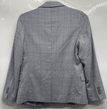 Load image into Gallery viewer, Black N Bianco Boys Gray Black Check Long Sleeve Two-Button Blazer Size 12
