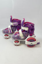 Load image into Gallery viewer, Roller Derby Girls Multicolor Adjustable 4-Wheels Roller Skates Size 7-11C
