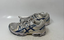Load image into Gallery viewer, Asics Womens Gel Nimbus 9 1202A278 White Blue Lace-Up Running Shoes Size 8.5

