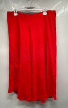 Load image into Gallery viewer, Karl Lagerfeld Womens Red Regular Fit Flat Front Side Zipper Flare Skirt Size 12
