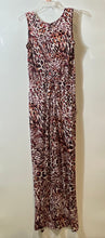 Load image into Gallery viewer, Calvin Klein Womens Multicolor Animal Print Sleeveless One-Piece Jumpsuit Size 8
