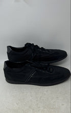 Load image into Gallery viewer, Hugo Boss Mens Lighter Black Low Top Lace-Up Sneaker Shoes Size EUR 46
