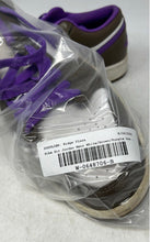 Load image into Gallery viewer, Nike Mens Air Jordan 1 Low 553558-215 White Brown Purple Sneakers Shoes Sz 10.5
