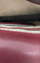 Load image into Gallery viewer, Michael Kors Womens Red Signature Print Semi-Chain Strap Crossbody Bag

