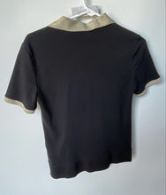 Load image into Gallery viewer, Tommy Hilfiger Womens Black Cotton Short Sleeve Collared Polo Shirt Size S
