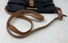 Load image into Gallery viewer, Rosetti Womens Black And Brown Faux Leather Buckle Strap Top Zipper Shoulder Bag
