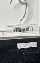 Load image into Gallery viewer, Loft Womens Black Denim Dark Wash Stretch Pockets Skinny Leg Jeans Size 4P
