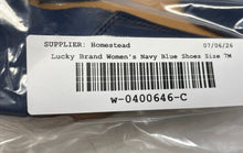 Load image into Gallery viewer, Lucky Brand Womens Cahill Navy Blue Slip-On Low Top Loafer Shoes Size 7 M
