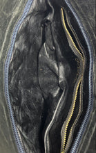 Load image into Gallery viewer, Saks Fifth Avenue Womens Black Leather Inner Pocket Zip Top Lined Clutch Bag
