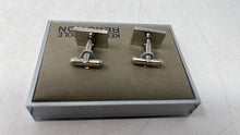 Load image into Gallery viewer, Kenneth Cole Reaction Mens Silver Stainless Steel Rectangular 2 Pcs Cufflinks

