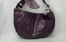 Load image into Gallery viewer, Badgley Mischka Womens Dark Purple Inner Pockets Adjustable Strap Shoulder Purse
