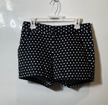 Load image into Gallery viewer, INC International Concepts Womens Black White Polka Dot Chino Shorts Size 6
