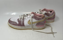 Load image into Gallery viewer, Nike Girls Air Jordan 1 Low White Printed Lace-Up Sneaker Shoes Size 6Y

