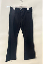 Load image into Gallery viewer, Zara Womens Black Denim Dark Wash 5-Pocket Design Flared Jeans Pants Size 10
