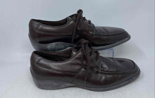 Load image into Gallery viewer, Bruno Magli Mens Brown Leather Moc Toe Lace-Up Oxford Dress Shoes Size 8
