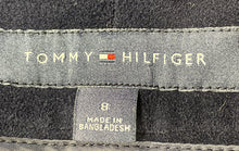 Load image into Gallery viewer, Tommy Hilfiger Womens Black Straight Leg Flat Front Pull-On Track Pants Size 8
