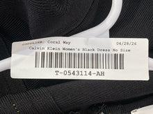 Load image into Gallery viewer, Calvin Klein Womens Black Sleeveless Round Neck Back Zip Shift Dress No Size
