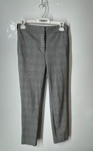Load image into Gallery viewer, Zara Womens Gray Plaid Flat Front Slash Pocket Straight Leg Dress Pants Size S
