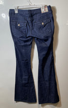 Load image into Gallery viewer, True Religion Womens Joey Blue Denim 5-Pocket Design Flared Jeans Pants Size 27
