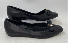 Load image into Gallery viewer, Kate Spade New York Womens Deco Bow Black Leather Slip-On Ballet Flats Size 6.5B
