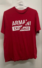 Load image into Gallery viewer, Armani Exchange Mens Red Short Sleeve Crew Neck Pullover Graphic T-Shirt Size L
