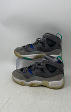 Load image into Gallery viewer, Nike Kids Air Jordan Jumpman Two Trey Gray Blue Green Sneaker Shoes Size 5.5Y
