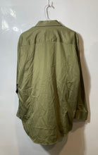 Load image into Gallery viewer, Calvin Klein Mens Green Long Sleeve Spread Collar Dress Shirt Size 16 1/2
