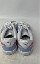 Load image into Gallery viewer, Puma Kids Carter 396316-50 White Blue Pink Low Top Lace-Up Sneaker Shoes Size 4
