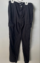 Load image into Gallery viewer, Zara Womens Blue Cotton Pockets Straight Leg Utility Cargo Pants Size 6
