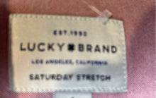 Load image into Gallery viewer, Lucky Brand Mens Pink Stretch Long Sleeve Collared Button-Up Shirt Size L
