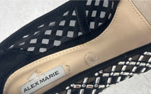 Load image into Gallery viewer, Alex Marie Womens Black Slip-On Pointed Toe Rhinestone Party Pump Heels Size 6

