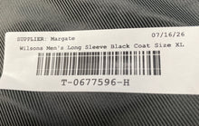 Load image into Gallery viewer, Wilsons Mens Black Leather Long Sleeve Thinsulate Ultra Insulation Jacket Sz XL
