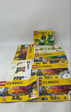 Load image into Gallery viewer, Lot Of 8 Pcs Assorted Lego Classic Large Print Mixed Instruction Manuals Ages 3+
