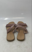 Load image into Gallery viewer, Saks Fifth Avenue Womens Pink Velvet Open Toe Slip-On Slide Sandals Size 6
