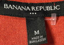Load image into Gallery viewer, Banana Republic Mens Red Long Sleeve Collared Button-Up Shirt Size Medium
