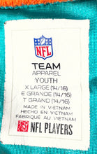 Load image into Gallery viewer, NFL Team Apparel Boys Aqua Orange Miami Dolphins Tyreek Hill #10 Jersey Size XL
