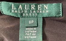 Load image into Gallery viewer, Lauren Ralph Lauren Womens Black White Floral 3/4 Sleeve Sheath Dress Size 6P
