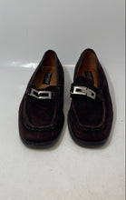 Load image into Gallery viewer, Brassboot Mens Brown Suede Slip-On Round Toe Block Heel Loafer Shoes Size 9
