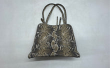 Load image into Gallery viewer, Antonio Melani Womens Multicolor Snakeskin Print Double Handle Shoulder Bag
