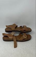 Load image into Gallery viewer, Crown Vintage Womens Irenna Brown Leather Buckle Ankle Strap Sandals Size 9M
