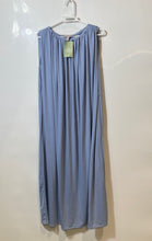 Load image into Gallery viewer, H&amp;M Womens Blue Sleeveless Pleated Midi A-Line Dress Size Small With Tag
