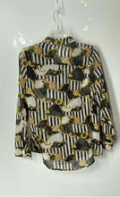 Load image into Gallery viewer, Forever 21 Womens Multicolor Striped Long Sleeve Collared Button-Up Shirt Size S
